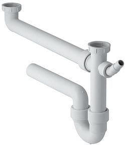 SIPHON EVIER PP DOUBLE GEBERIT 6/4"-40MM vue 1