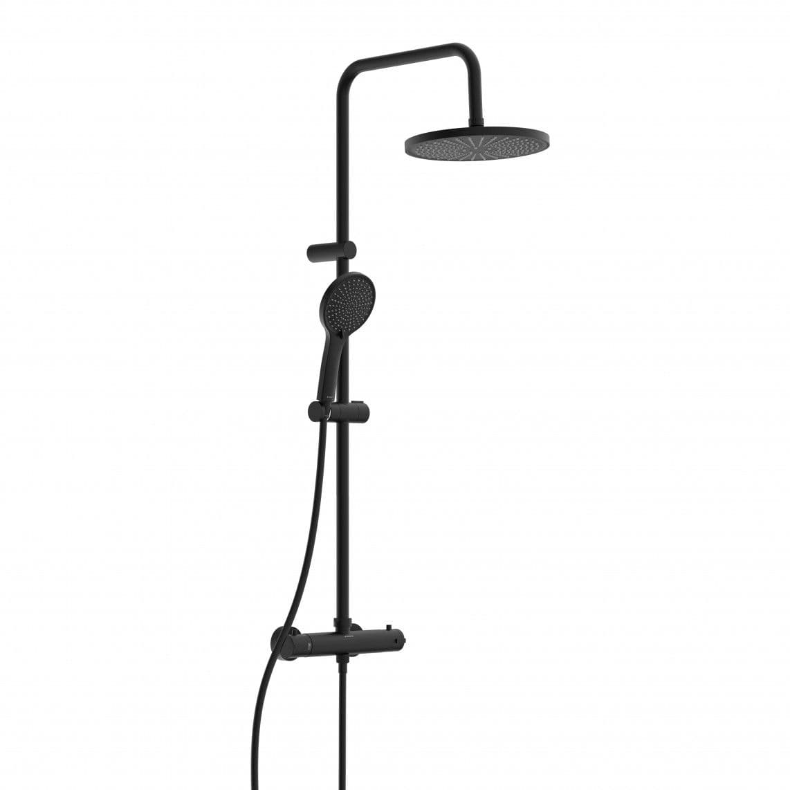 60171 ADRIA Set douche de pluie avec Mitigeur thermostatique, noir mat vue 1