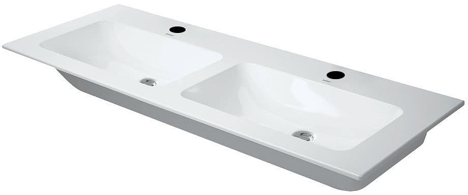LAVABO DOUBLE ME STARCK DURAVIT 130-49CM BLANC vue 1
