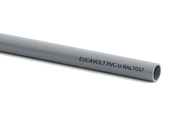 Tube PVC métrique 20mm Ral 7035 Gris clair vue 1