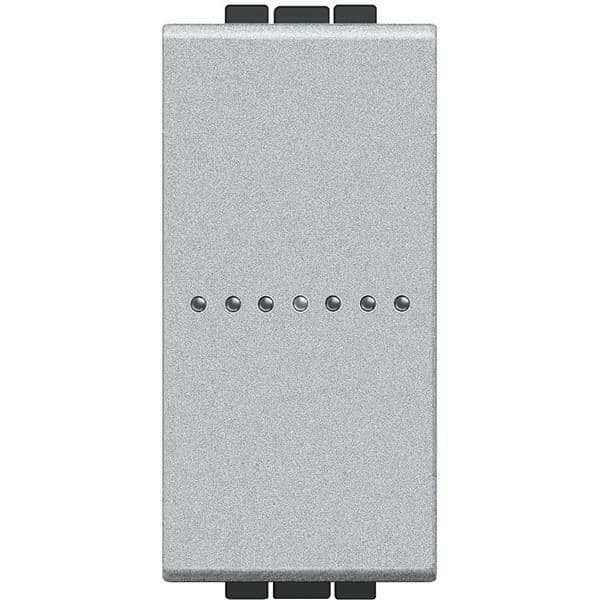 LivingLight - interrupteur unipolaire axial 16AX 250V 1 module bornes automatiques Tech vue 1