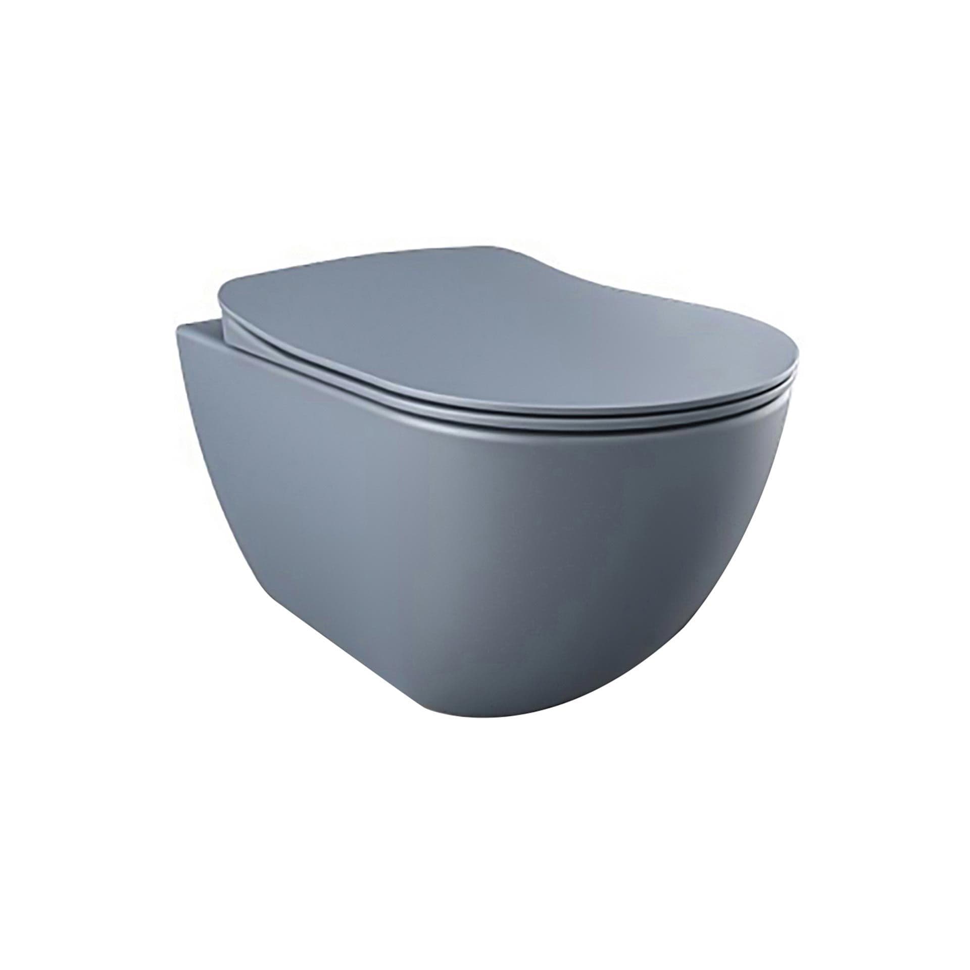 CREAVIT FREE WC SUSPENDU – SANS BRIDE – SANS ABATTANT – BASALTE MAT vue 1