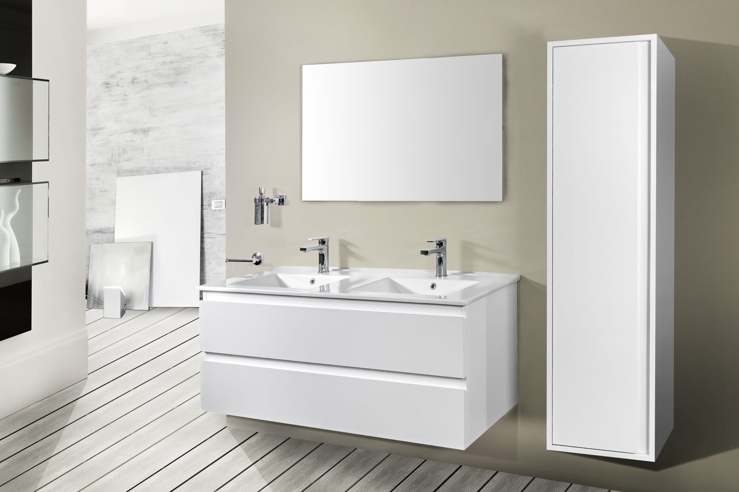 ALONI SALLY MEUBLE SOUS-PLAN (120CM) - BLANC MAT vue 1