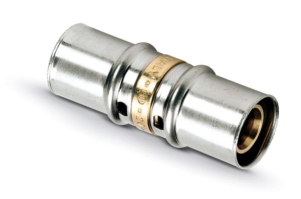 SYSTEMPEX raccord droit tube alu raccord à sertir 40-40 vue 1