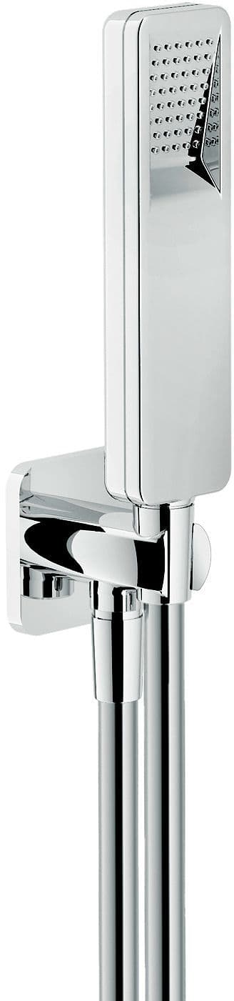 GARNITURE DE BAIN+COUDE DE RACCORD MURAL LOOP NOBILI CHROME vue 1