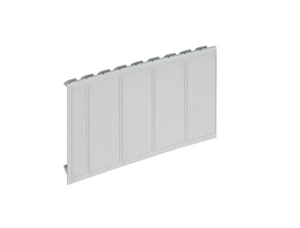 Plaque d'obturation sectionnable 4 modules Gris vue 1