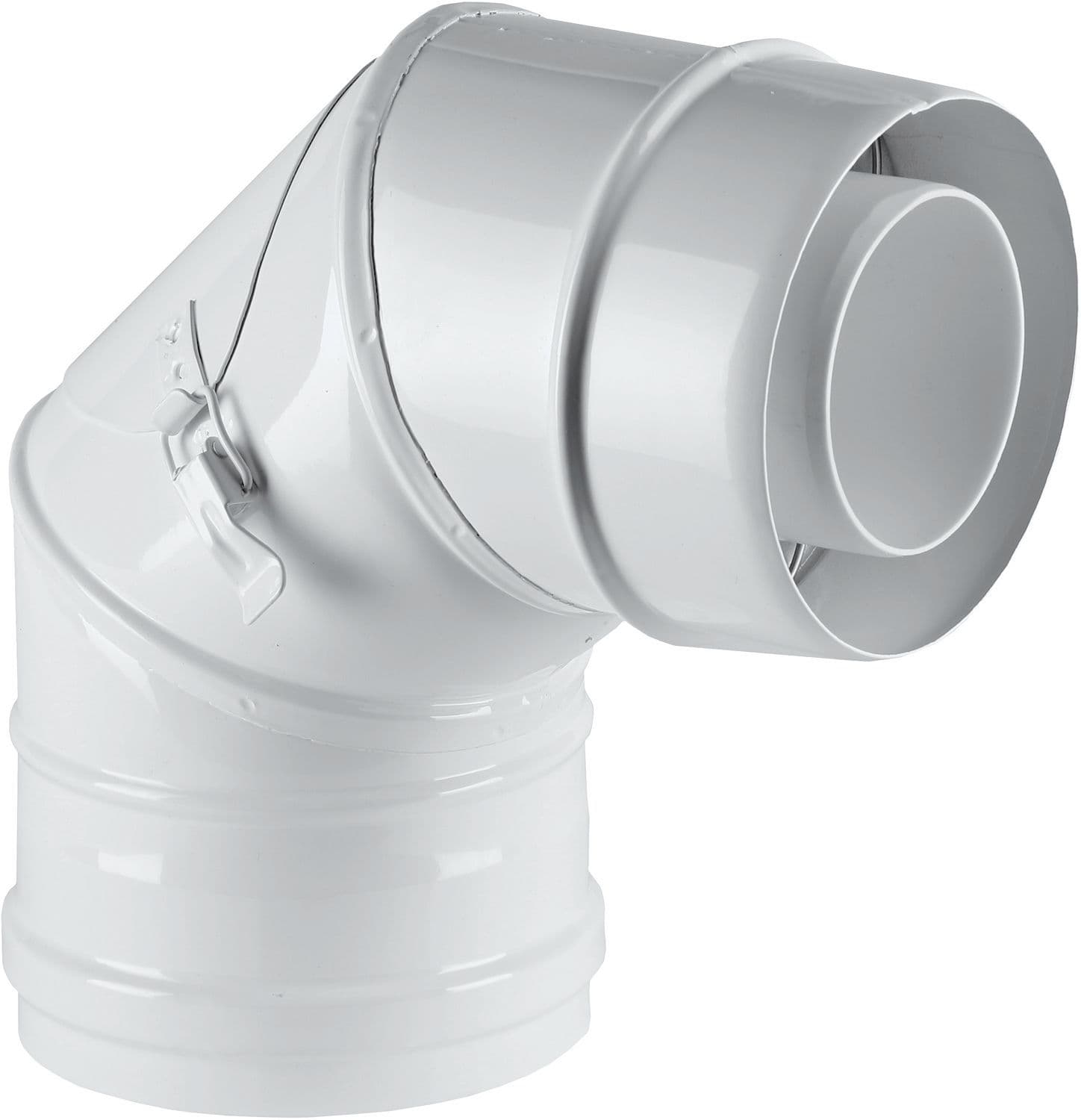 UNIFLOW COUDE CONCENTRIQUE + PORTE D'INSPECTION 80/125MM 90° ALU/PP vue 1