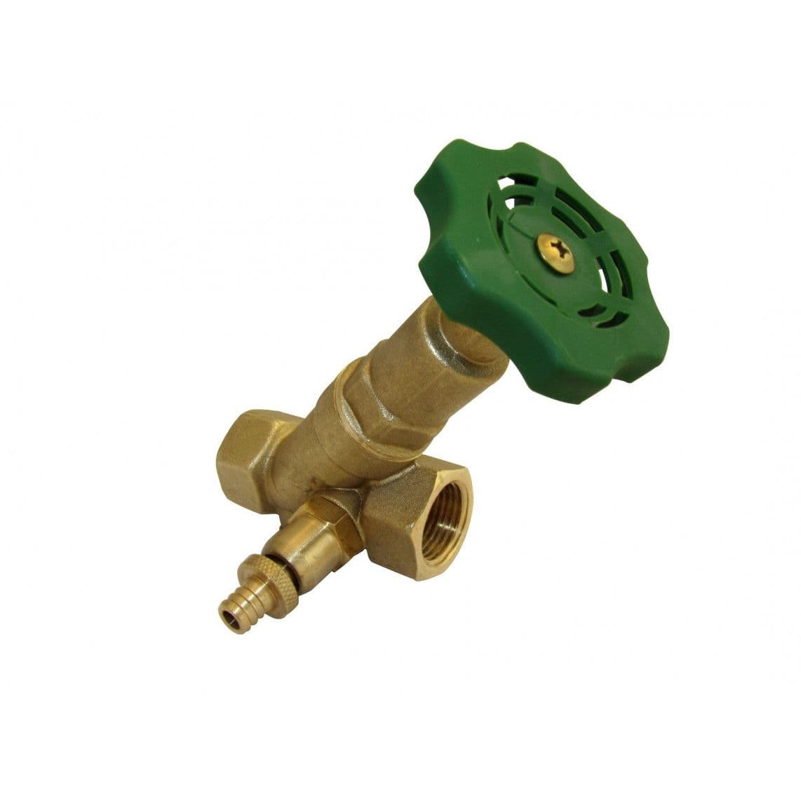 98919233 vanne à siège incliné, 3/4" F, avec vidange vue 1