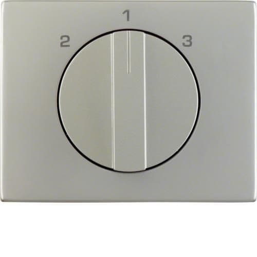 Enjoliveur avec bouton rotatif pour interrupteur 3 paliers sans position 0 K.5 Inox vue 1
