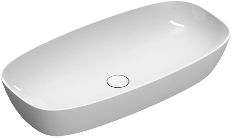 OPBOUWLAVABO ALVEA CATALANO CATAGLAZE+ 80X40 H14 ZONDER OVERLOOP WIT vue 1