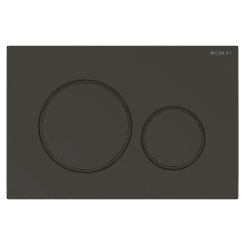 Geberit Sigma20 plaque de commande noir mat laqué vue 1