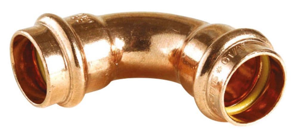 Conex Bänninger raccord sertir profil B cuivre gaz coude 90° FF 15 vue 1