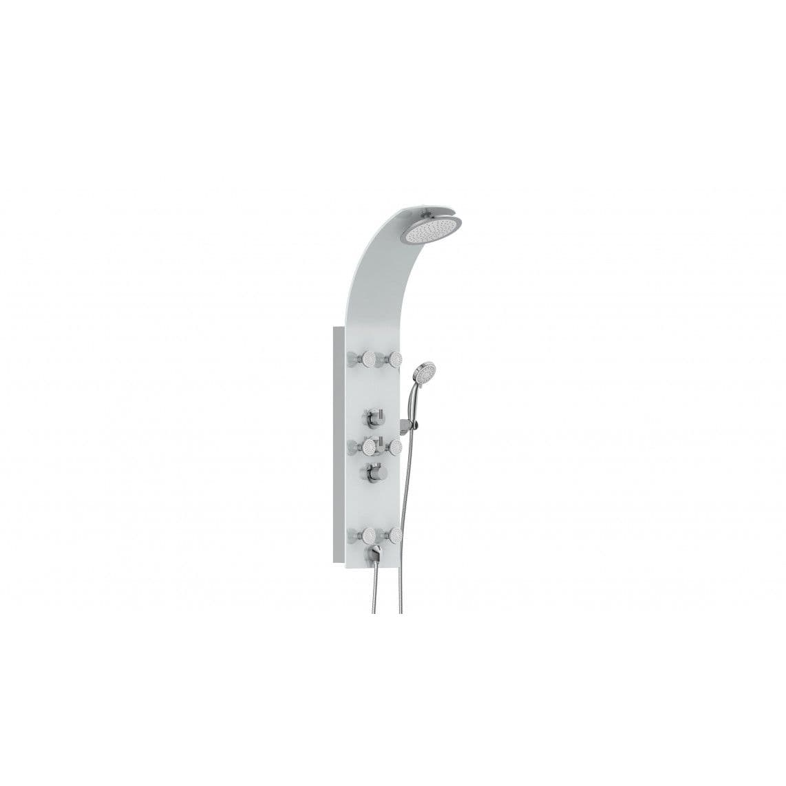 60025 LANZAROTE III Panneau de douche en verre, blanc vue 1