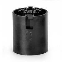 Soquet backelite E27 Noir lisse sans vis - connexion rapide vue 1