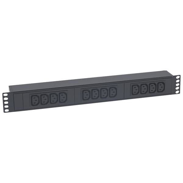19 LCS² - équipements - bloc d'alimentation 230 V - 12 x C13 - Noir vue 1