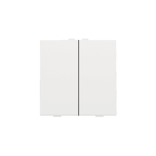 Bouton-poussoir double pour Niko Home Control, couleur white coated vue 1