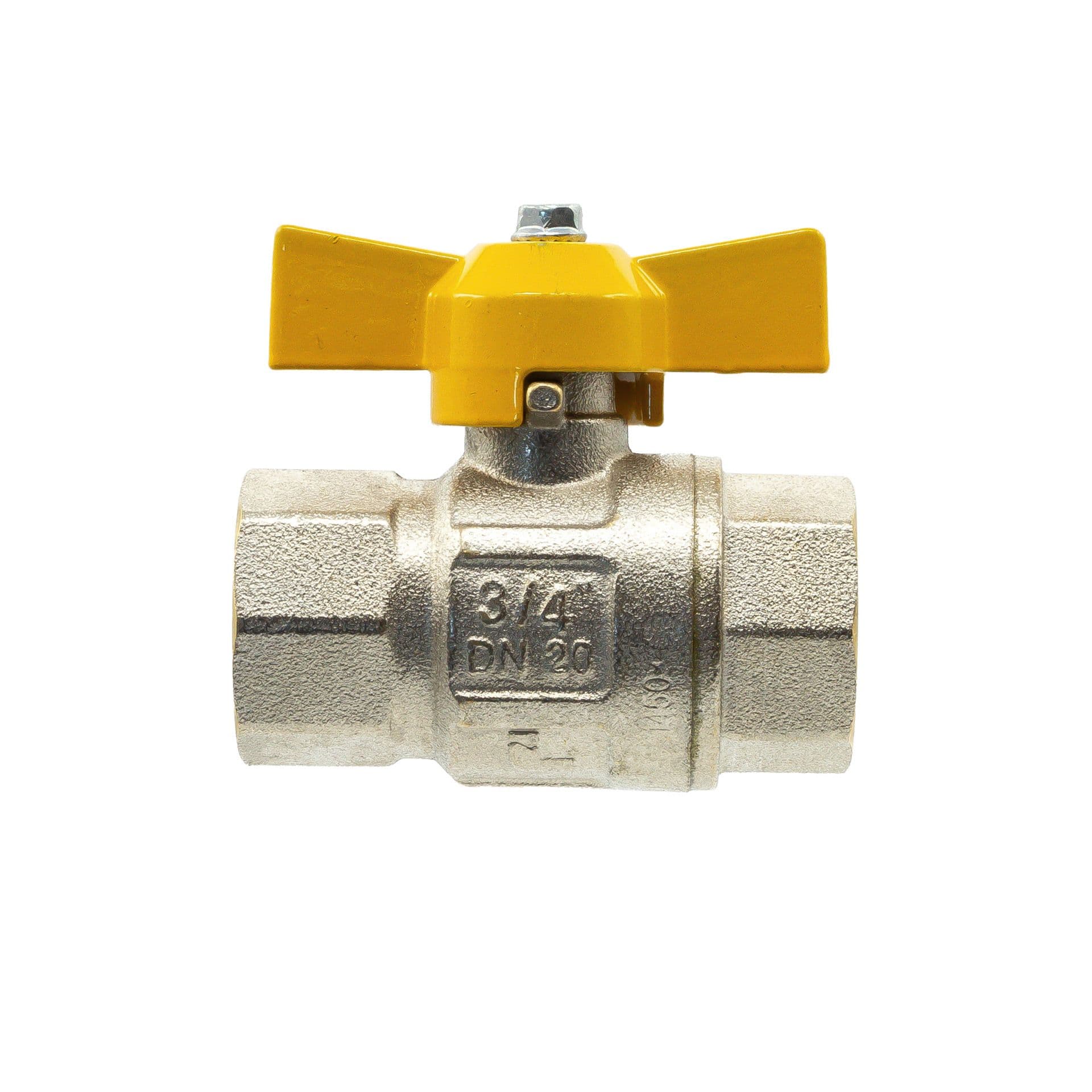 ROBINET GAZ NATUREL AGREE ARGB FF PAPILLON (RÉF ITAP068B038) 3/8" vue 1