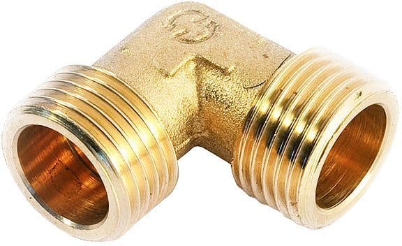 COUDE FILETE LAITON 3/4"MM vue 1