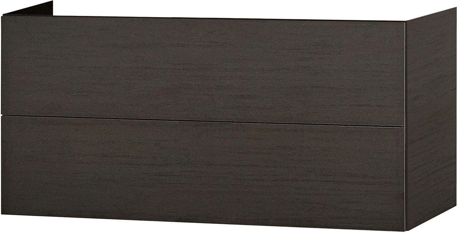 SOUS MEUBLE 2 TIROIR 120CM PUSH-OPEN WENGE vue 1