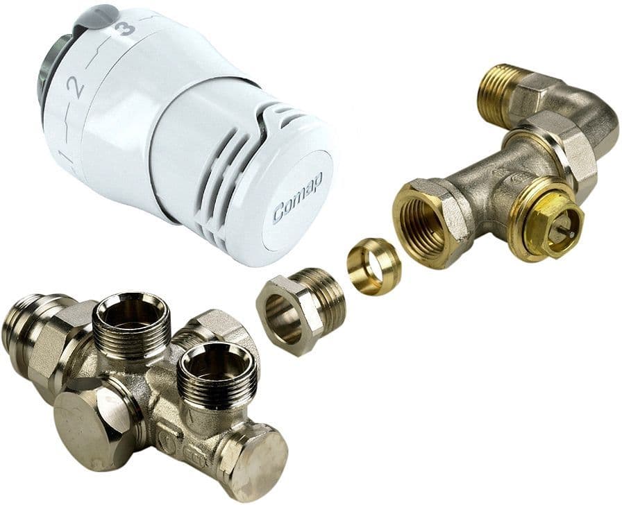 COMBINAISON BITUBE THERMOSTAT COMAP MUR+COUDE 1/2"-M22 vue 1