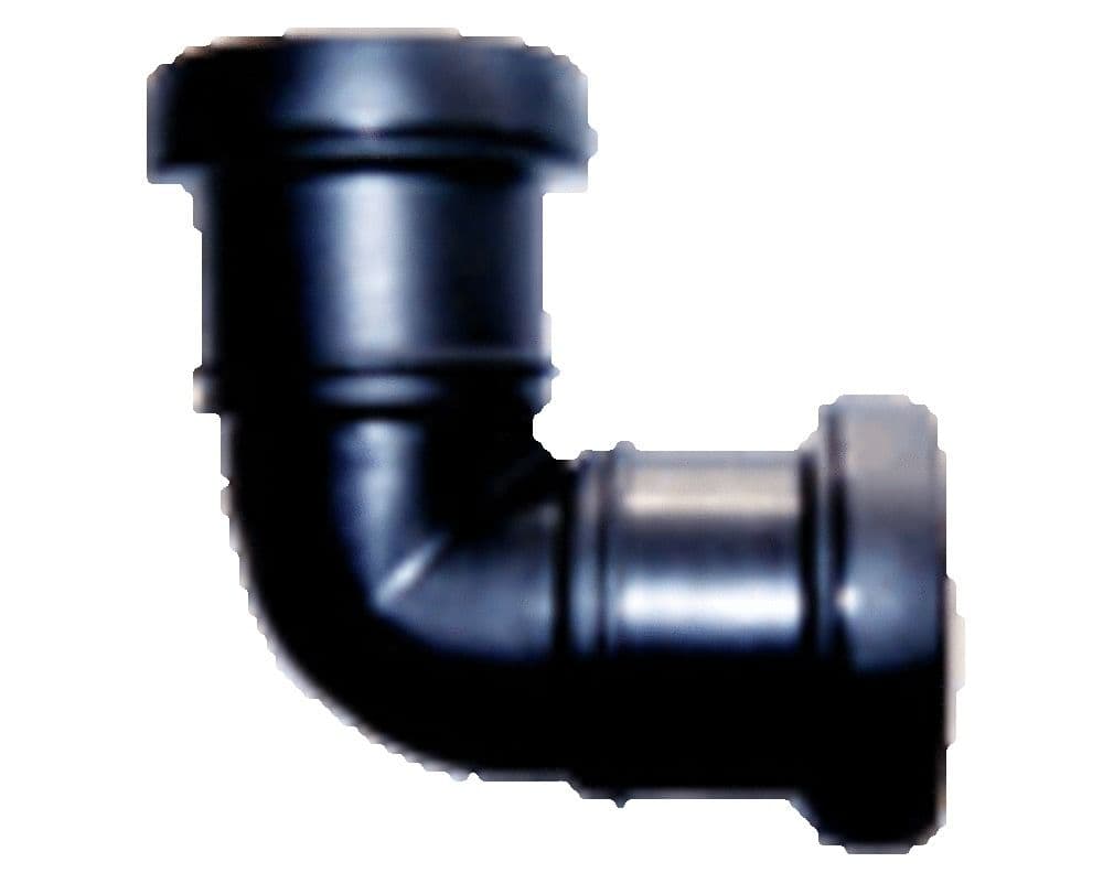 Pipelife PP coude 90° FF noir D 125 vue 1