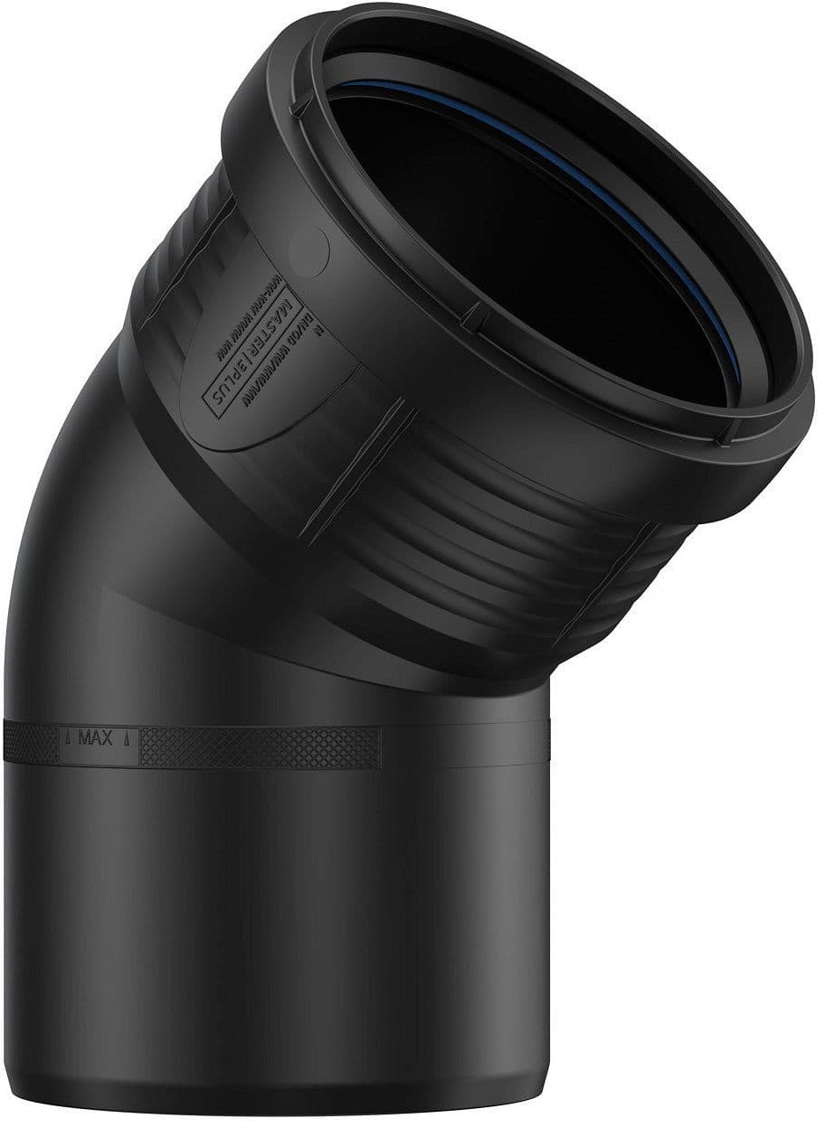 COUDE PP 45°MF 90MM NOIR vue 1