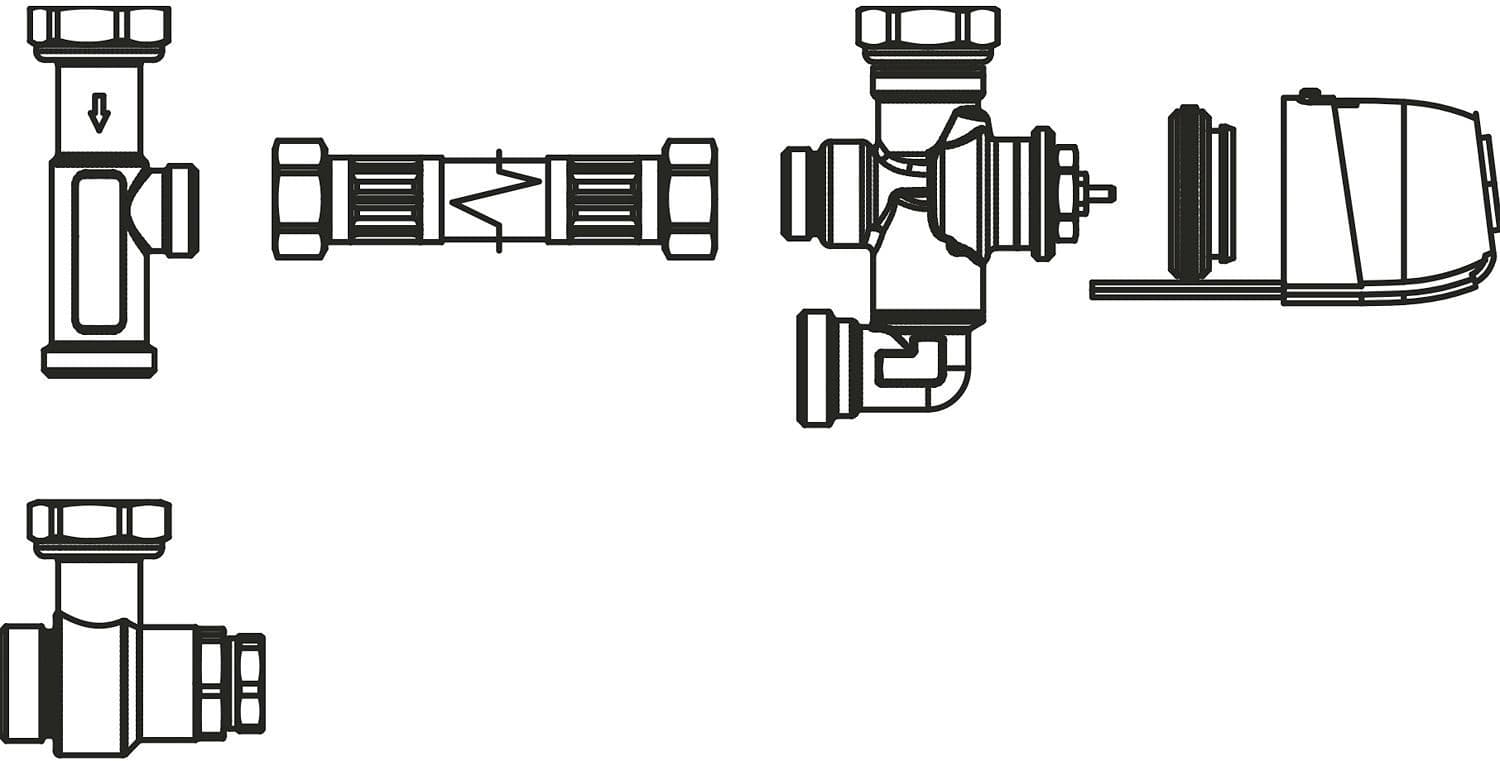 VANNE À 3 VOIES AVEC MOTEUR POUR VENTILO-CONVECTEUR AQUAREA ENCASTRABLE PANASONIC vue 1