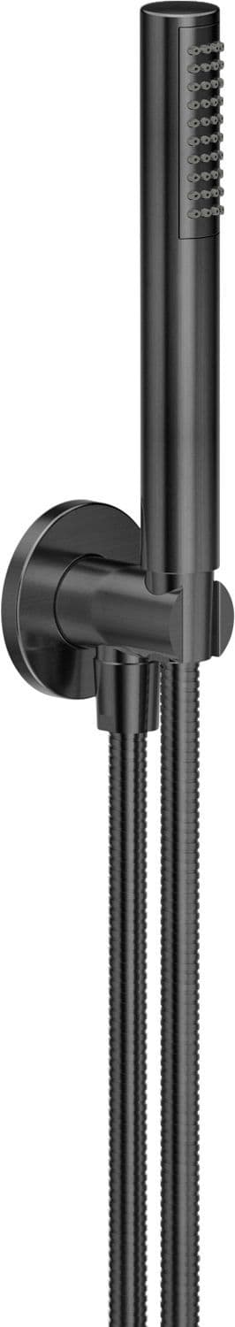 GARNITURE DE BAIN+COUDE DE RACCORD MURAL UNIVERSEL NOBILI GRAPHITE BROSSÉ vue 1