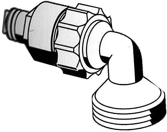 ADAPTATEUR DE RINCAGE QUICK SCHELL 3/4" CHROME vue 1