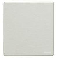 Plaque recouvrement Magic pleine - 6 modules - Aluminium vue 1