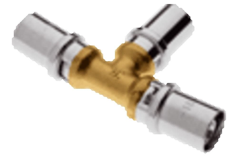 SYSTEMPEX Té réduit tube alu raccord à sertir 50-32-50 vue 1