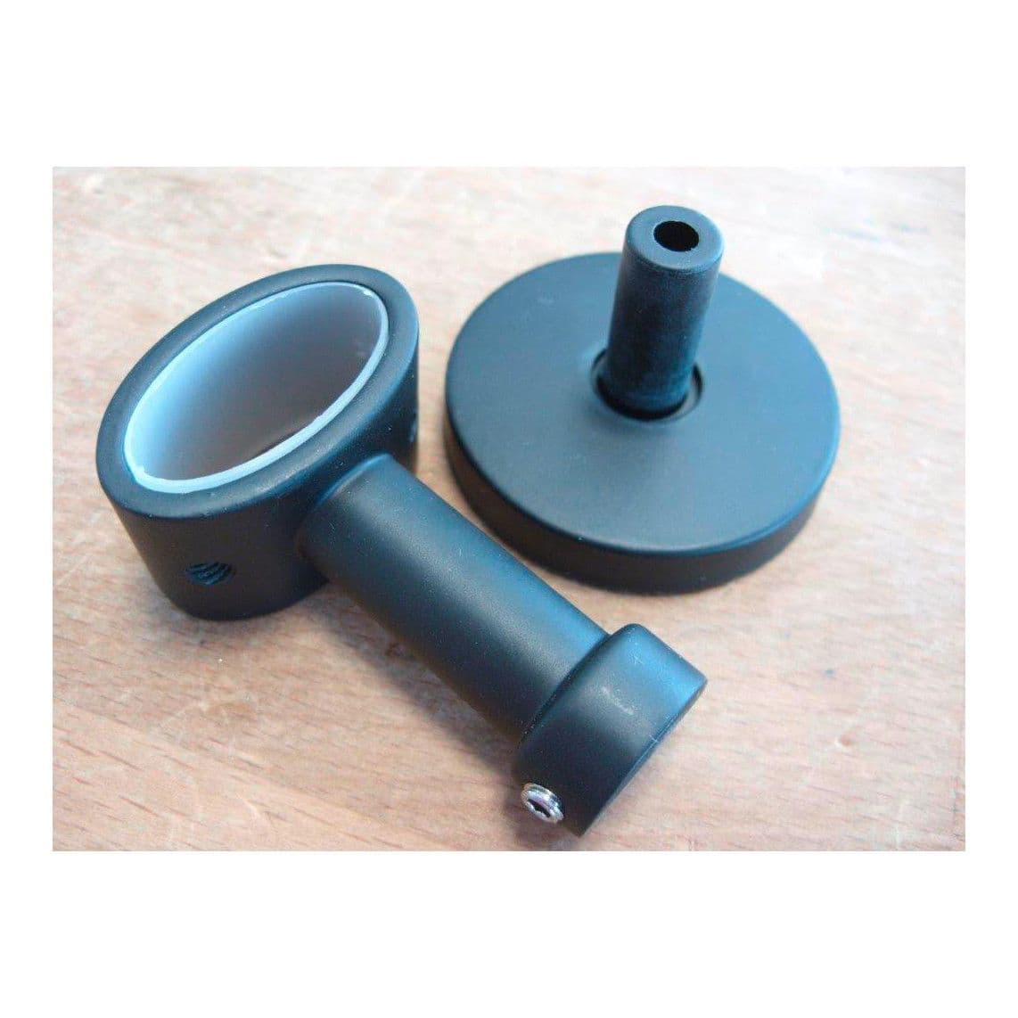 02147 Support mural, noir mat, par ex. pour 60076 vue 1
