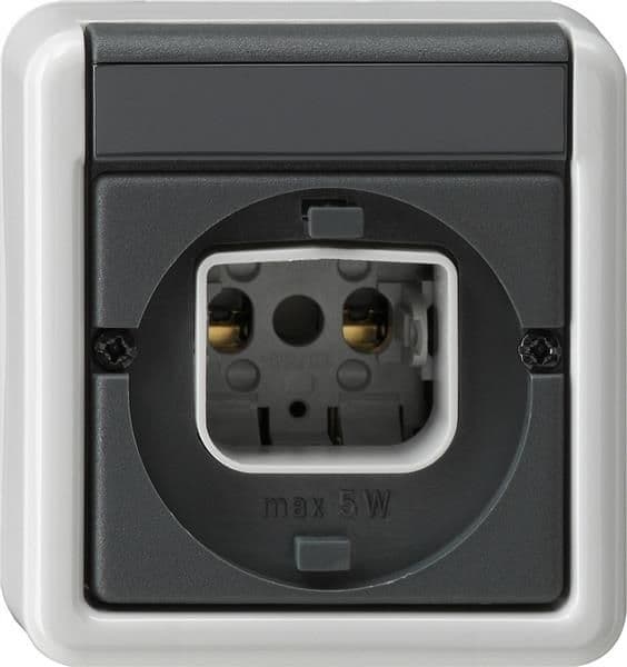Signal lumineux avec fermeture à baïonnette (partie supérieure de boîtier) Gris ne convient pas au vue 1