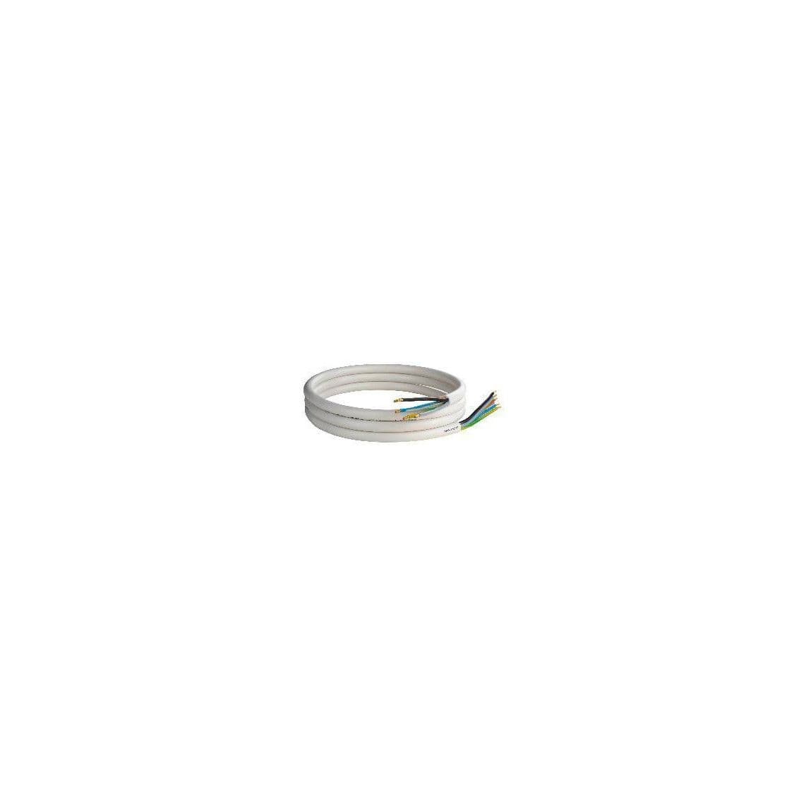 1276 câble de raccordement cuisinière, blanc, 5 m, douilles de fils des deux côtés 5 x 2,5 mm, 100/80 mm AEH / AEH vue 1