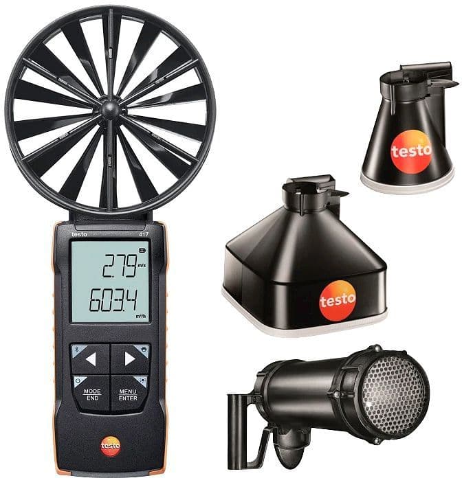SET APPAREIL MESURE VENTILATION TESTO 417-2 vue 1