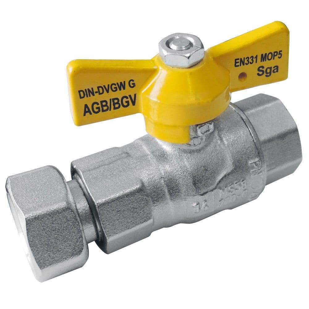 Van Marcke robinet d'arrêt gaz ARGB 1/2" F écrou mobile vue 1