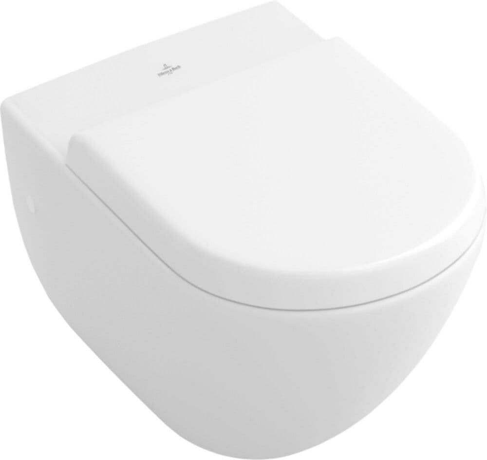 Villeroy&Boch Subway toilette suspendue à fond plat alpin blanc vue 1