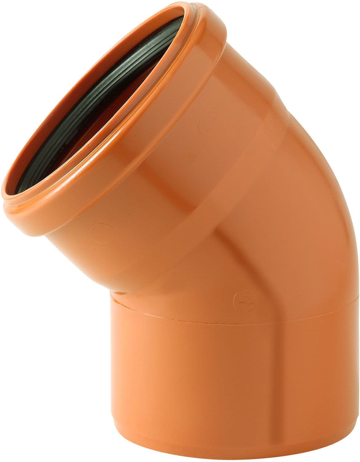 COUDE PVC EGOUT 45° 160MM ROUGE/BRUN vue 1