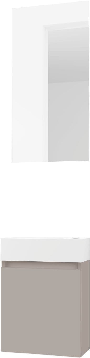 LAVE-MAINS FORM MINI PORCELAINE/ 1 PORT/MIROIR POUDRE GRIS vue 1