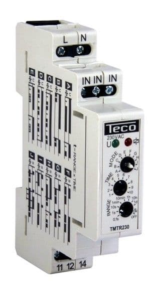 Relais temporisé multifonction modulaire 16A 230V vue 1