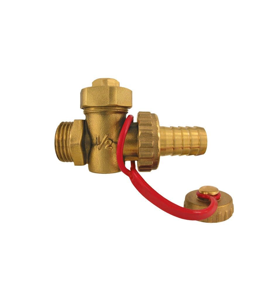 Robinet de vidange avec bouchon et chaînette D 1/2" vue 1