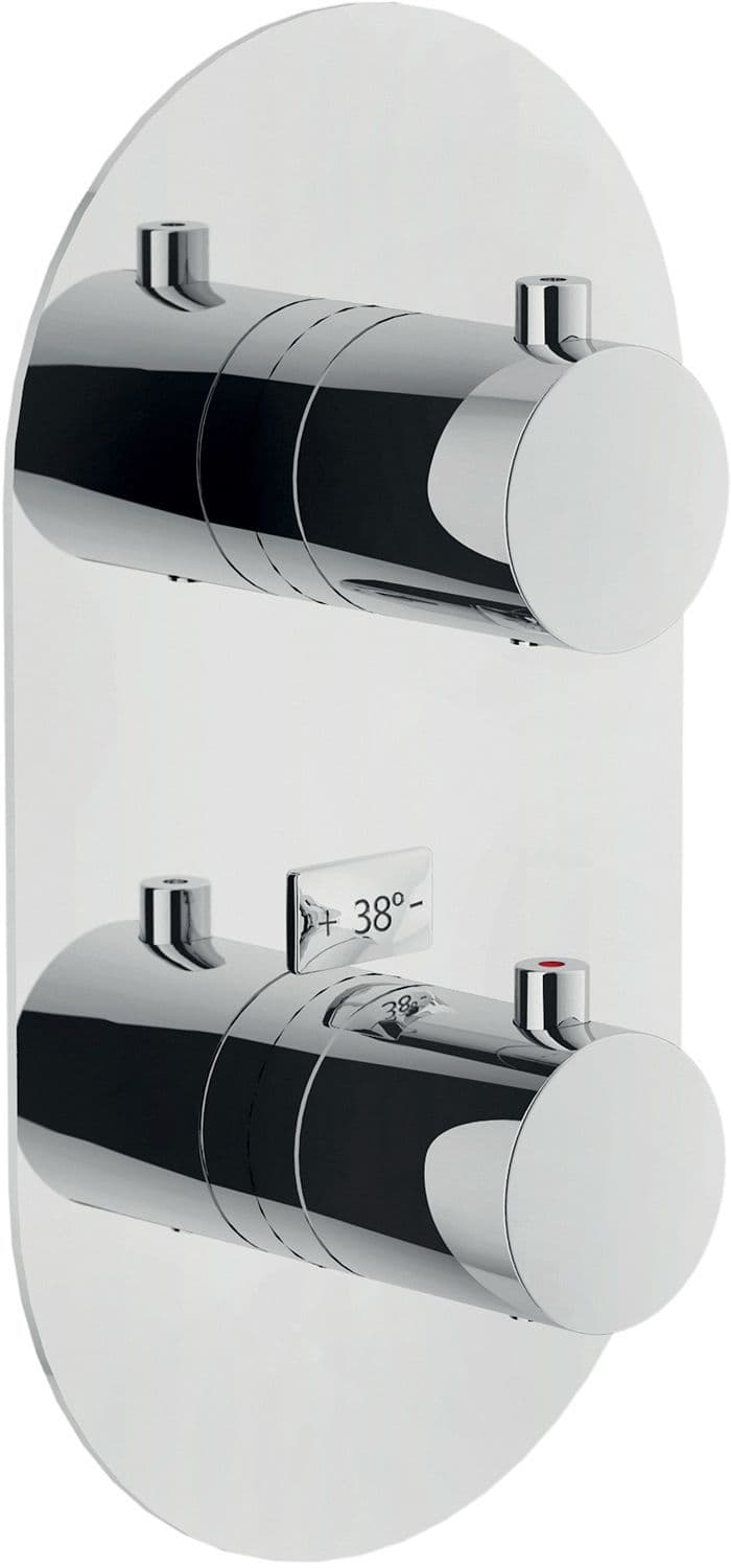 SET DE FINITION THERMOSTAT+ROBINET D'ARRET LIVE NOBILI CHROME vue 1