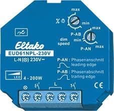 Télévariateur à encastrer sans raccordement N - spécialement pour Led vue 1