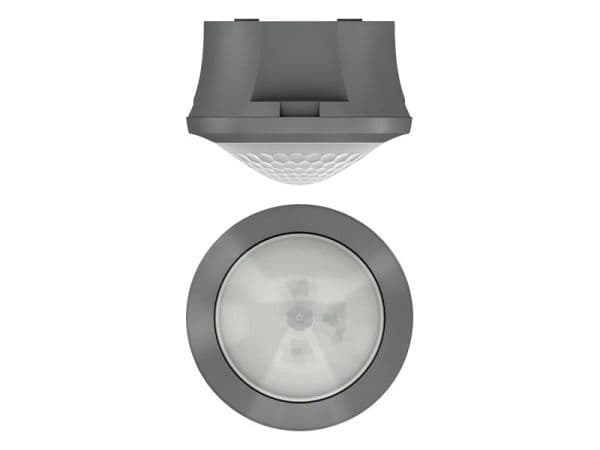 Détecteur de présence Gris apparent 360° 1 canal 8m IP54 80W Led vue 1