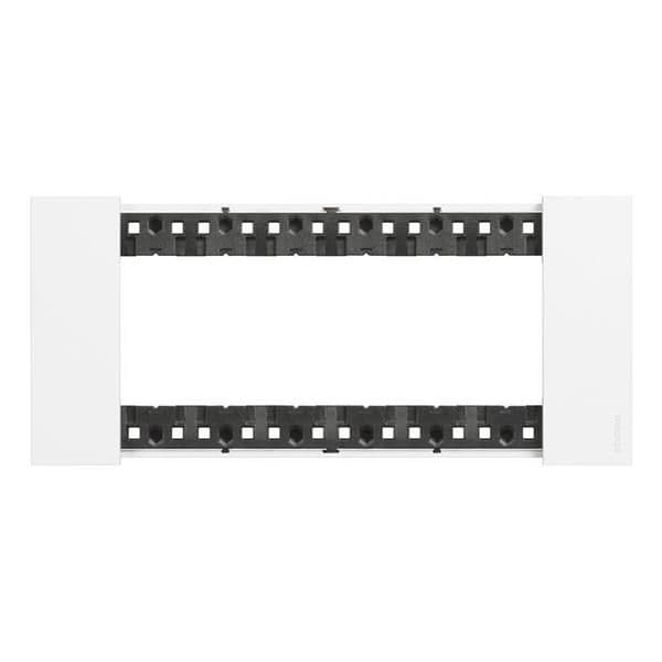 LNow plaque 6 modules Blanc pour support référence K4706 vue 1