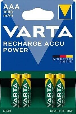 Photo accu AAA Ni-Mh 1000mAh 1.2V hauteur 44.5mm diamètre 10.5mm vue 1