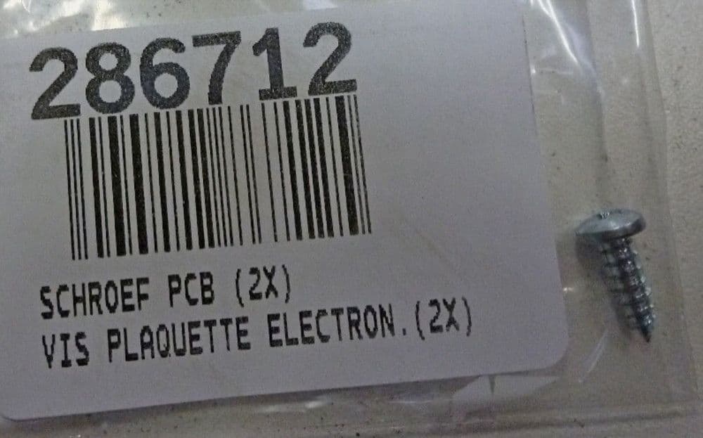 VIS PLAQUETTE ELECTRON.(2X) vue 1