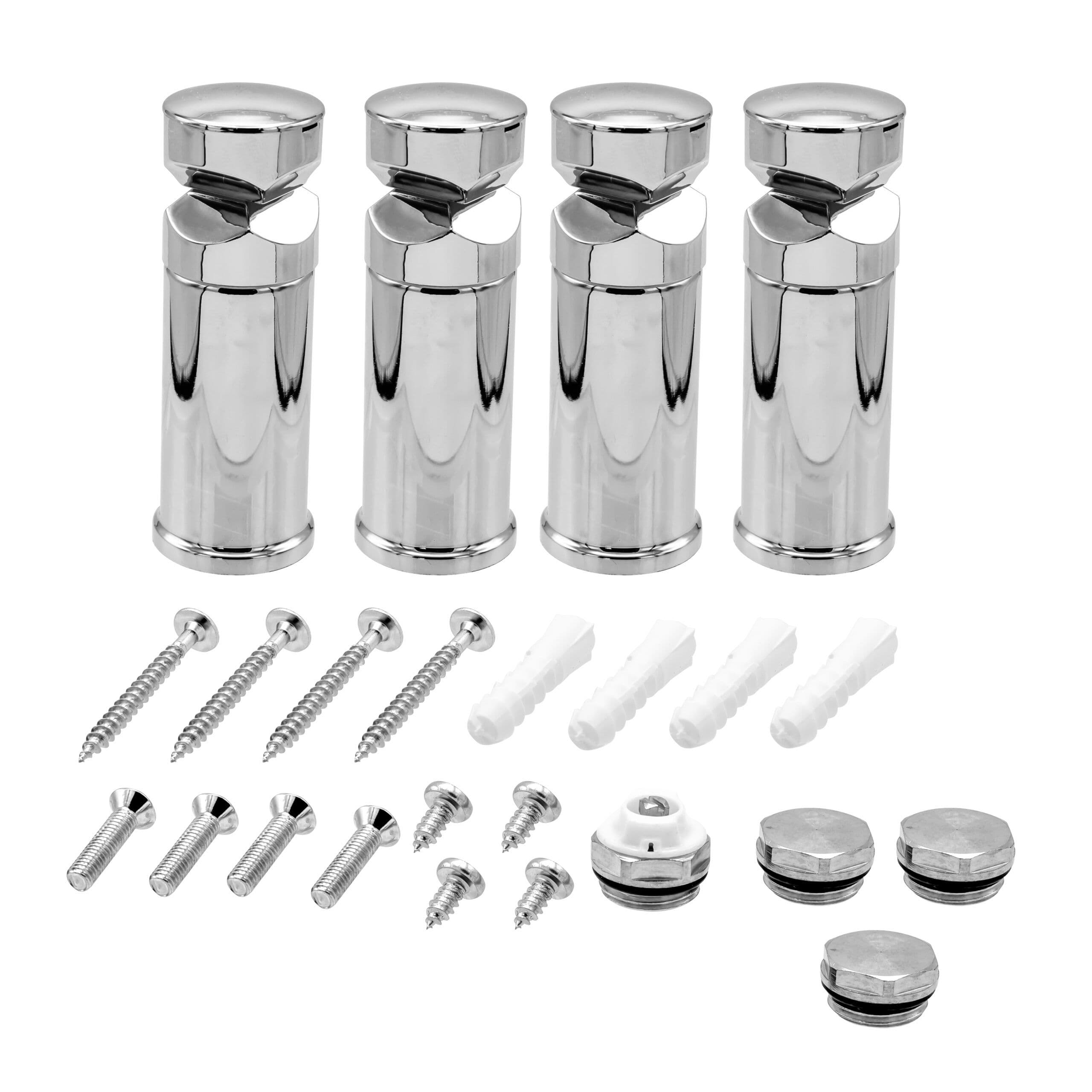 KIT DE MONTAGE SÈCHE-SERVIETTES - 4PCS - CHROME vue 1