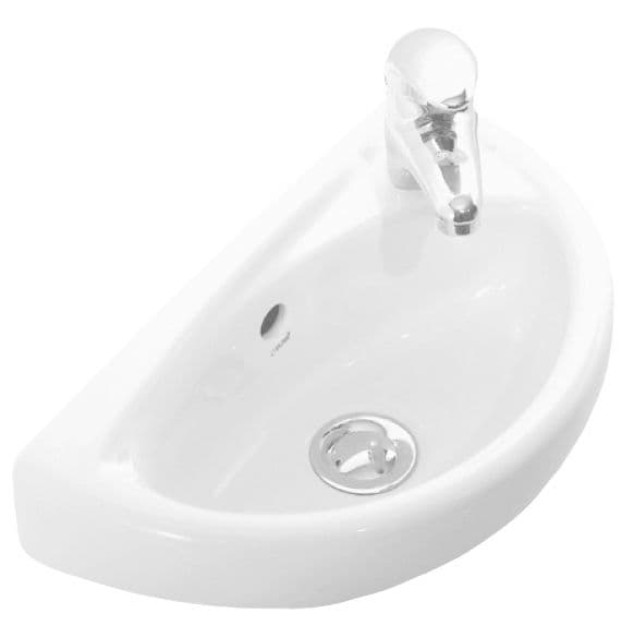 LAVE-MAINS AVEC PLAGE DE ROBINETTERIE 39X23CM vue 1