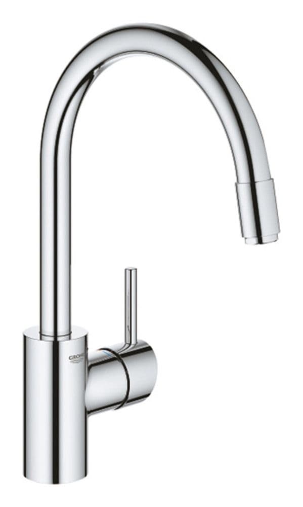 Grohe Concetto mitigeur évier bec haut C monotrou bec mobile chromé vue 1